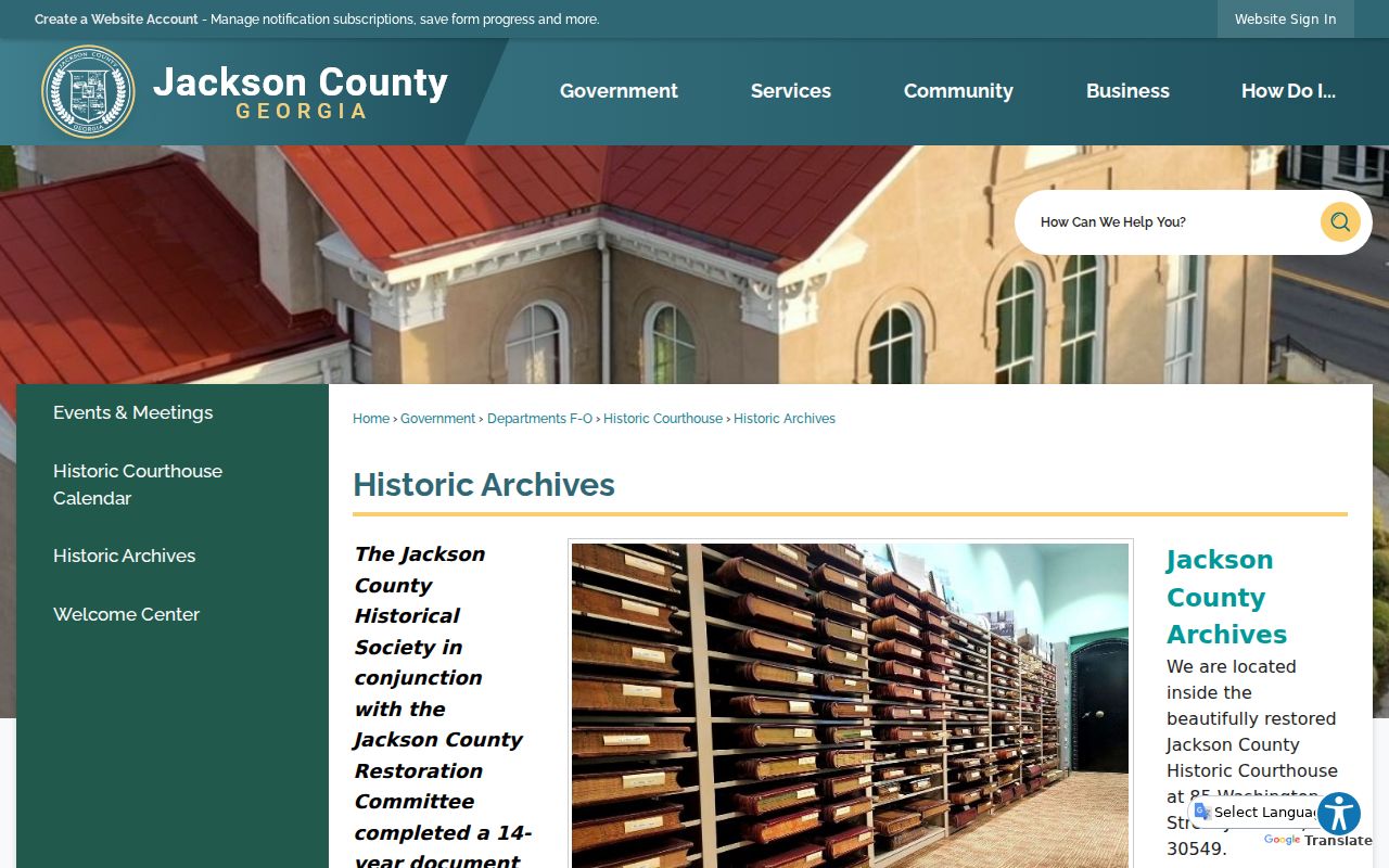 Jackson County criminal history historic court and jail archives