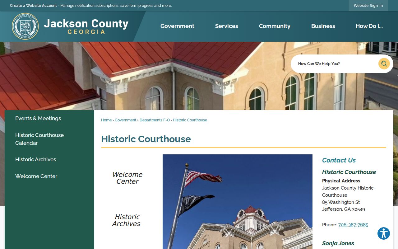 Jackson County criminal history historic courthouse records