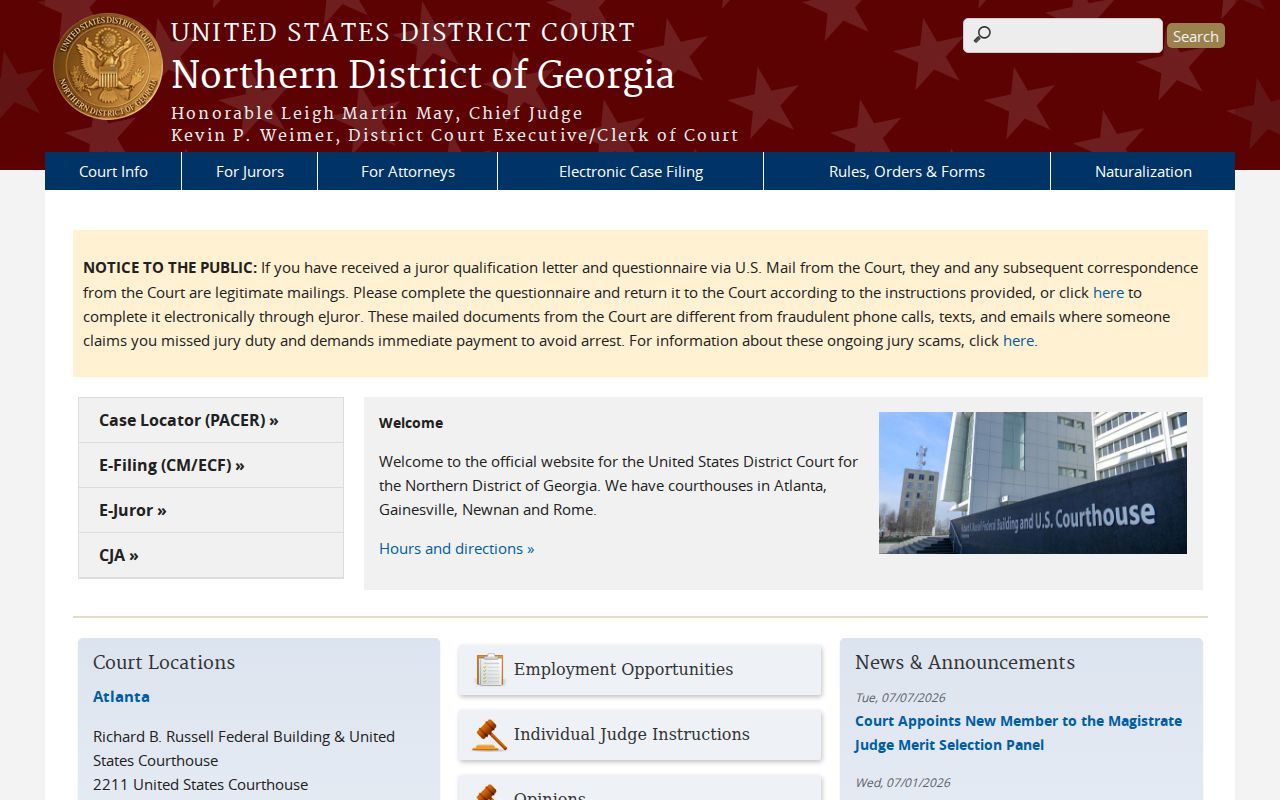 Jackson County criminal court cases Northern District of Georgia